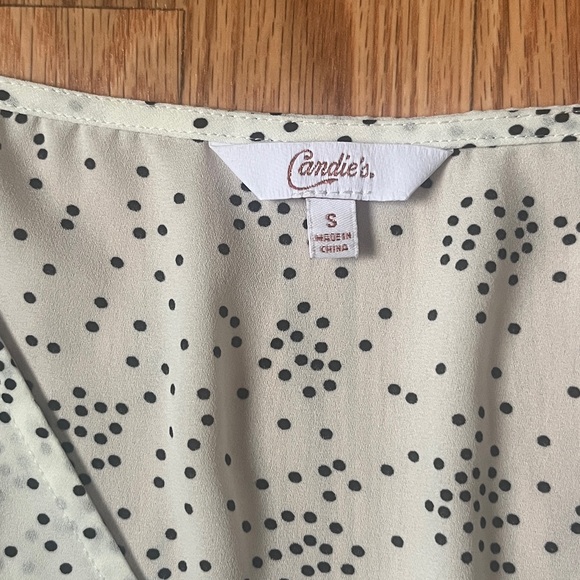 NWOT - Sheer Puffy Sleeve Smocked Crop Top Blouse - Size Small - Picture 3 of 5